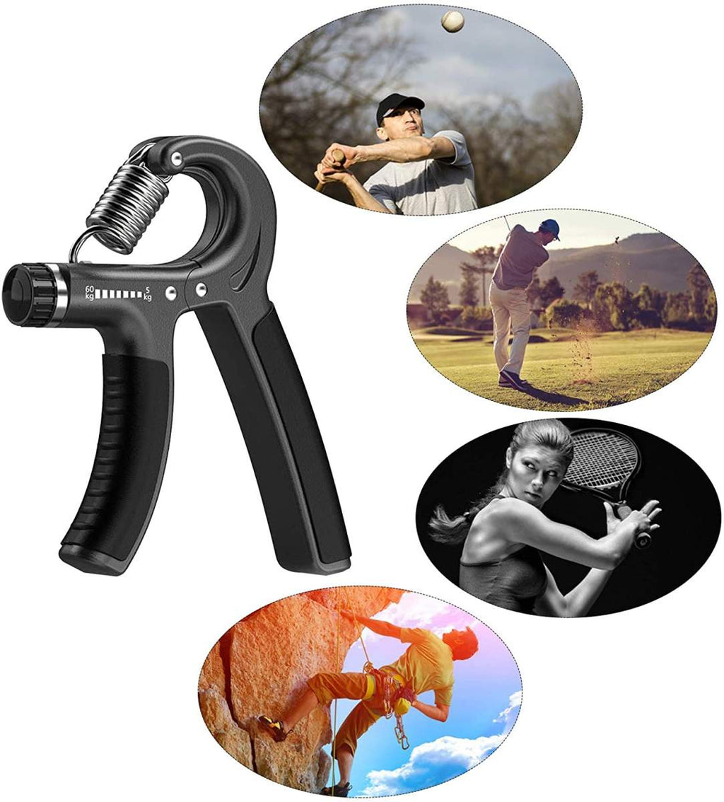 Adjustable Hand Grips Power Strengthened Exerciser Gripper Muscle Developer for Gym Workout Home Resistance 10Kg to 50Kg for Strong Wrist Finger and Forearms Equipment for Men and Women