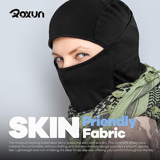 Full Face Cover Mask Cycling Motorcycle Summer Breathable UV Protector Hiking Riding