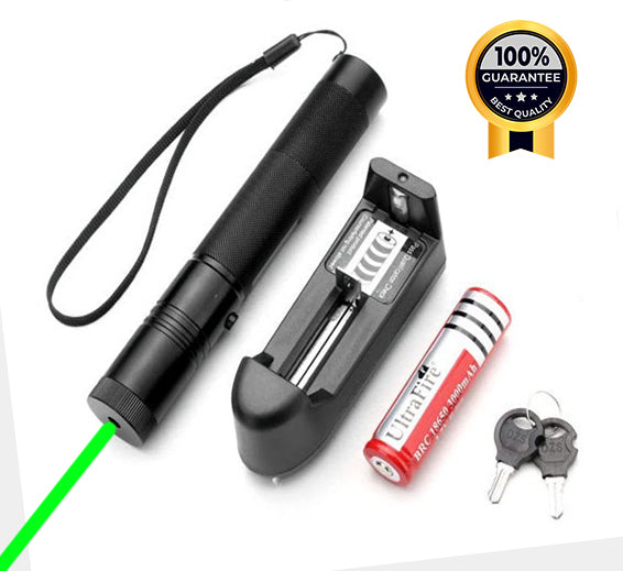 Green Laser Pointer 8 in 1  Four Caps Different Pattern Light Rechargeable Laser For Teaching astronomy Pets training Classroom and Business Presentations