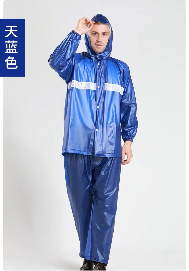 PVC RUBBER COATED RAIN COAT SUIT CHINA MADE