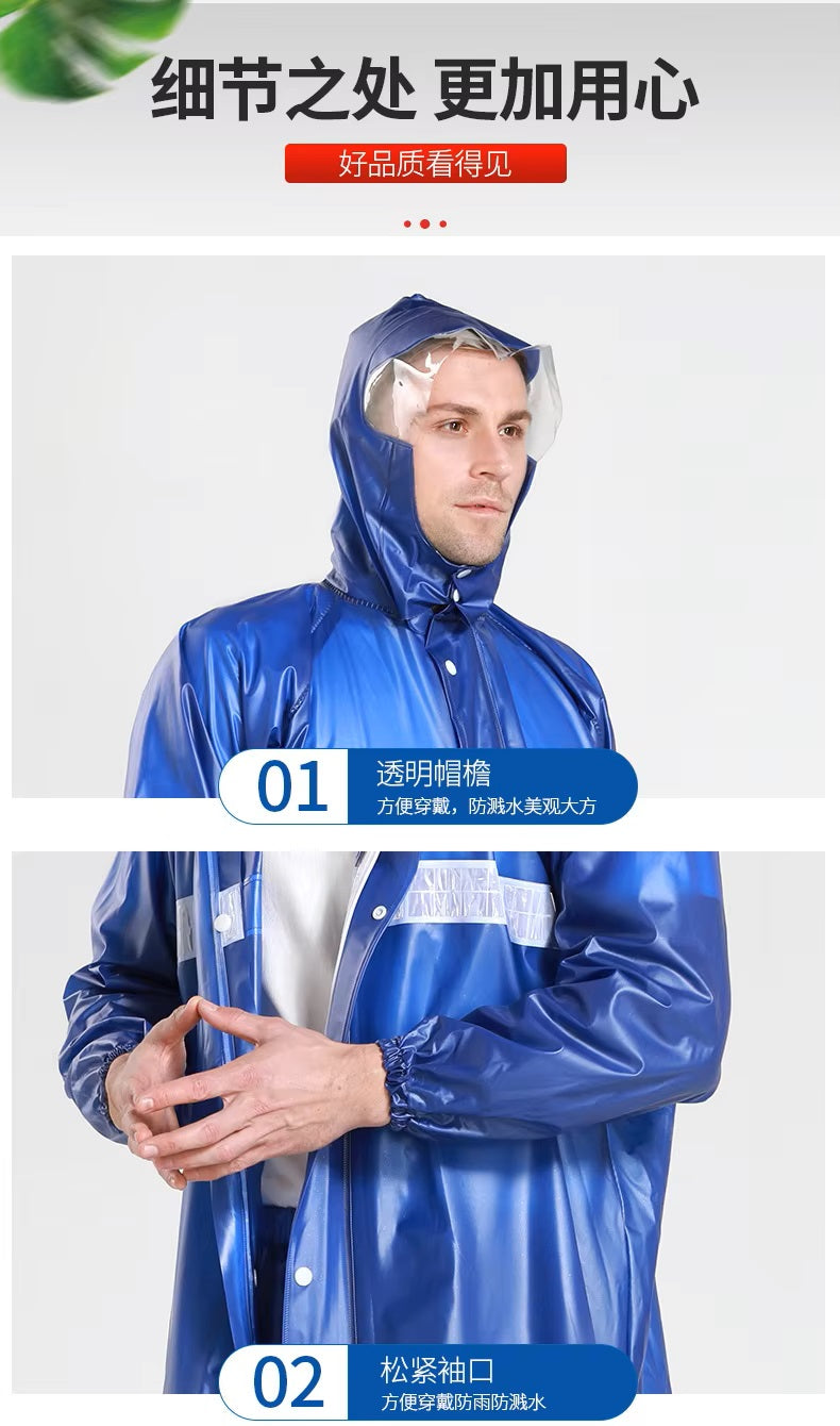 PVC RUBBER COATED RAIN COAT SUIT CHINA MADE