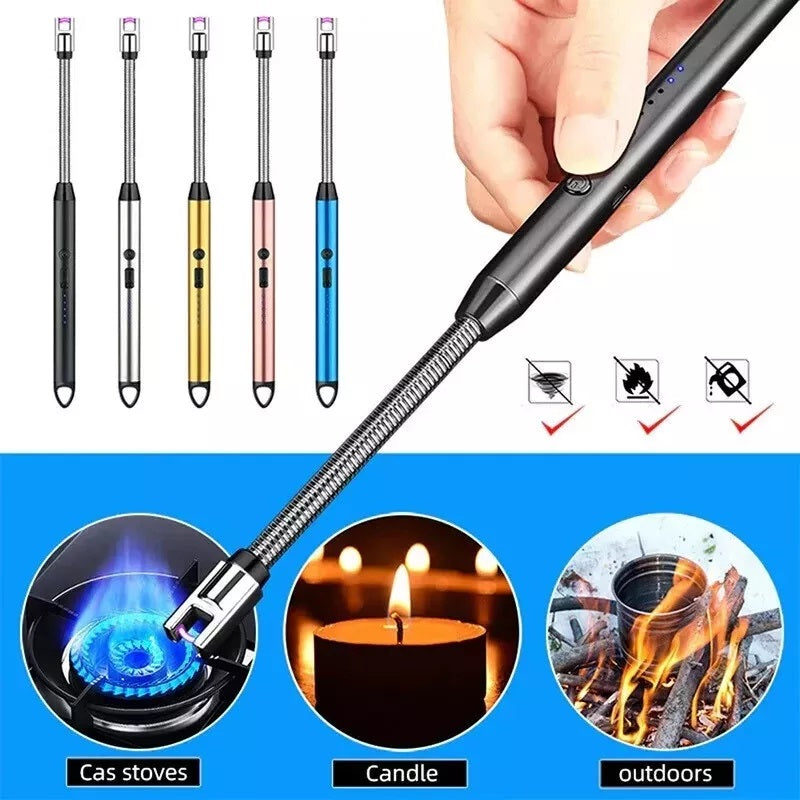 Rechargeable Electric USB Lighter Stove Lighter Long Neck Led Best Quality