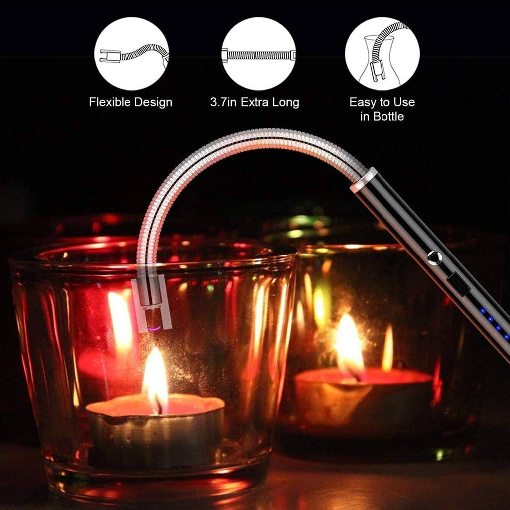 Rechargeable Electric USB Lighter Stove Lighter Long Neck Led Best Quality