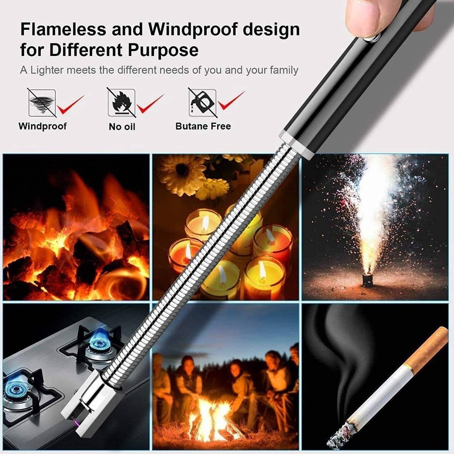 Rechargeable Electric USB Lighter Stove Lighter Long Neck Led Best Quality
