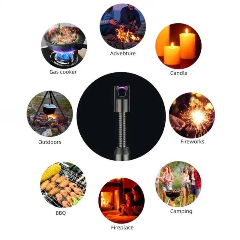 Rechargeable Electric USB Lighter Stove Lighter Long Neck Led Best Quality
