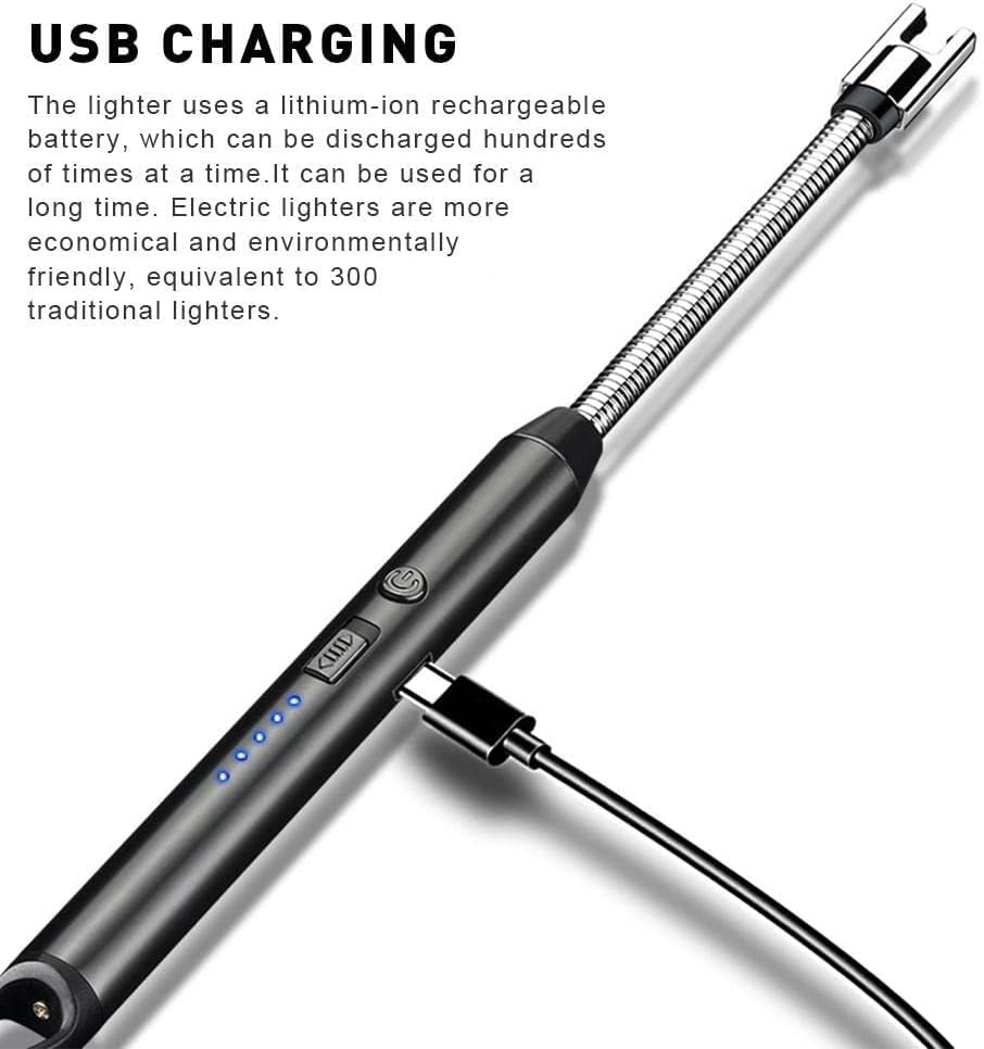 Rechargeable Electric USB Lighter Stove Lighter Long Neck Led Best Quality